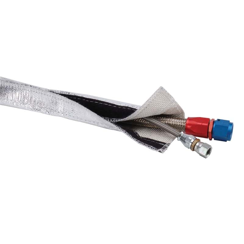 DEI — DEI Heat Shroud 3/4in I.D. x 3ft - Aluminized Sleeving - Hook and Loop Edge
Heat Shield Sleeve - view 1