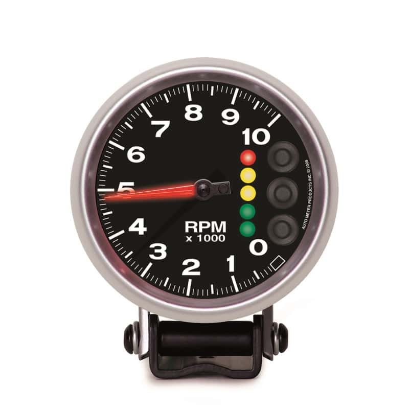 AutoMeter — Autometer Elite 3 3/4inch 10K RPM Tachometer w/ Pit Road Speed Lights and Peak Memory
3.4" PRS 10KRPM ELIT - view 1