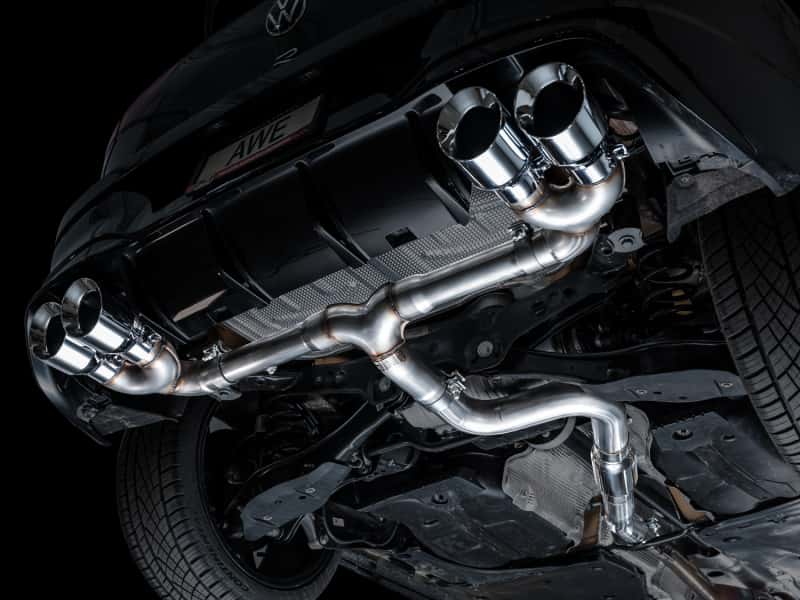 AWE Tuning — AWE MK8 Volkswagen Golf R 3in Track Edition Quad Exhaust - Chrome Silver Tips
Track Catback - view 15
