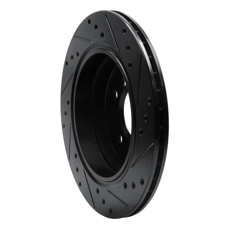 R1 Concepts — R1 91-95 BMW 540I Rear Left Drilled & Slotted Black Brake Rotor
R1 Brake Rotor Drill - view 4
