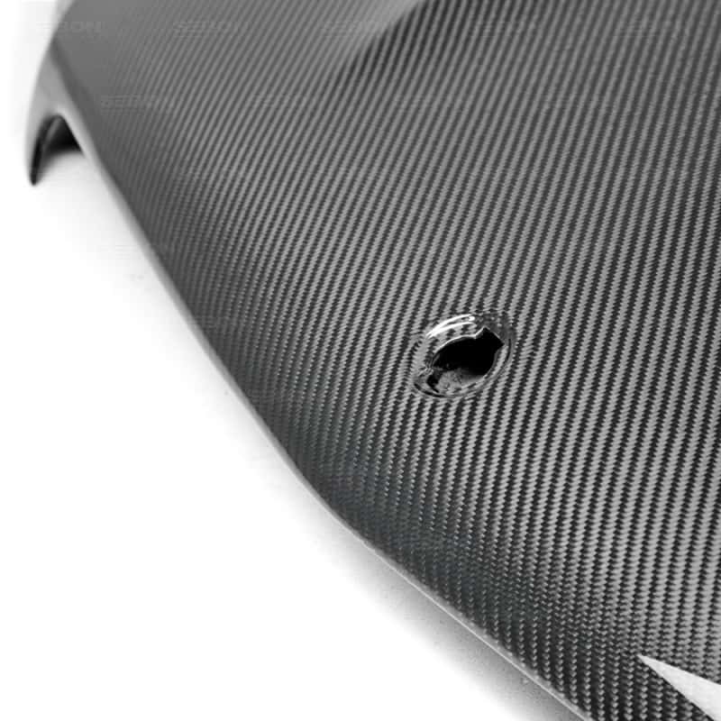 Seibon — Seibon 12-14 Mercedes C-Class GT Style Carbon Fiber Hood - view 3