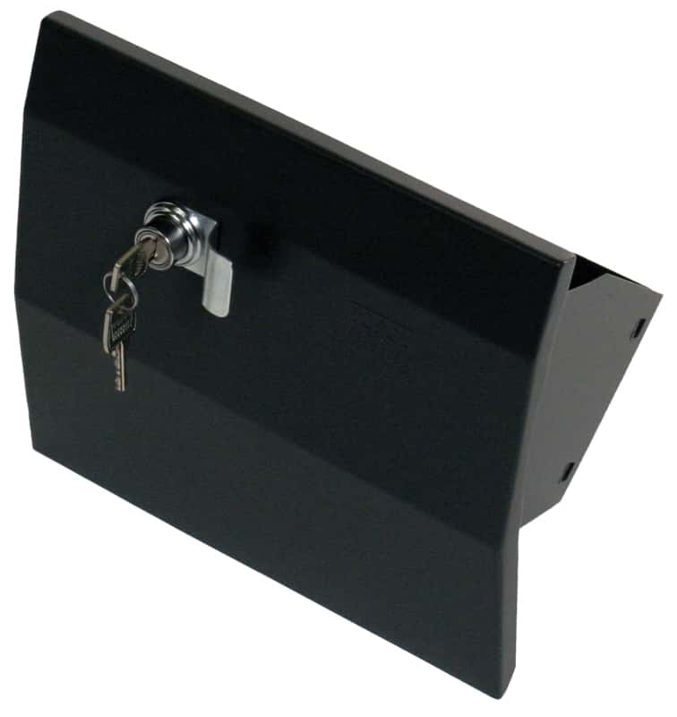 Tuffy Products — Tuffy Glove Box W/ Keyed Lock For Jeep Wrangler Jk Black - view 1