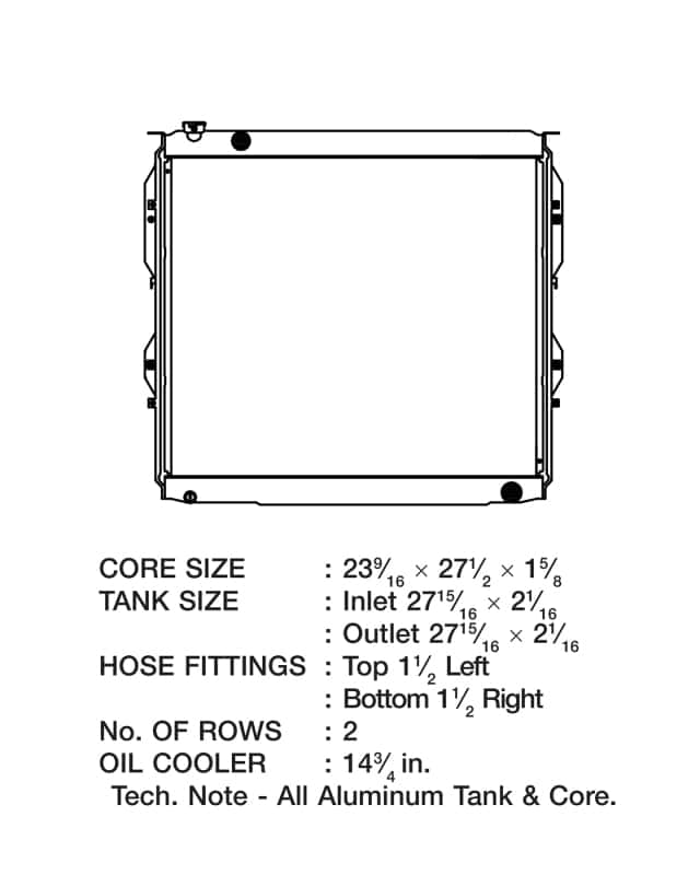 CSF — CSF 99-06 Toyota Tundra Radiator
CSF Radiator - view 3