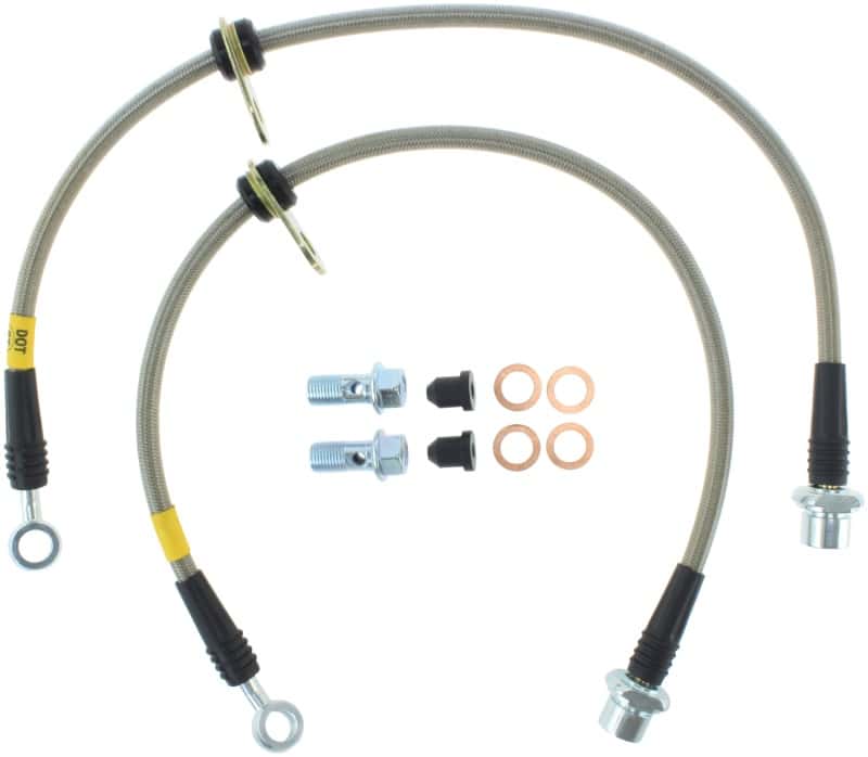Stoptech — StopTech 94-99 Toyota Celica Front Stainless Steel Brake Lines
SS Brake Lines - view 3