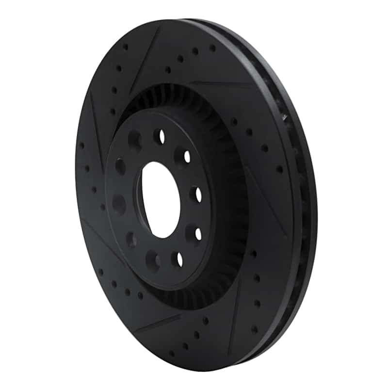 R1 Concepts — R1 05-09 Ford Freestyle Front Left Drilled & Slotted Black Brake Rotor
R1 Brake Rotor Drill - view 2