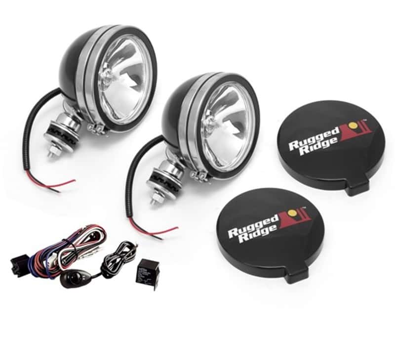 Rugged Ridge — Rugged Ridge 6in Halogen Light Kit Black Steel Housings
OFFROAD_LIGHTING
OrdRacingLampKt - view 1