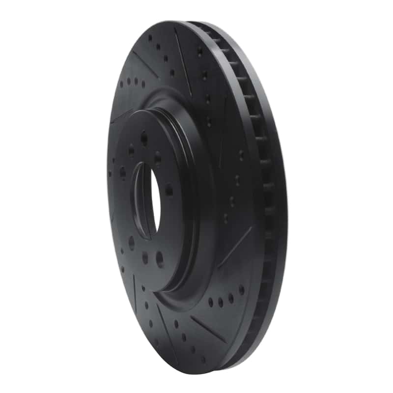 R1 Concepts — R1 06-16 Buick Lucerne Front Right Drilled & Slotted Black Brake Rotor
R1 Brake Rotor Drill - view 2