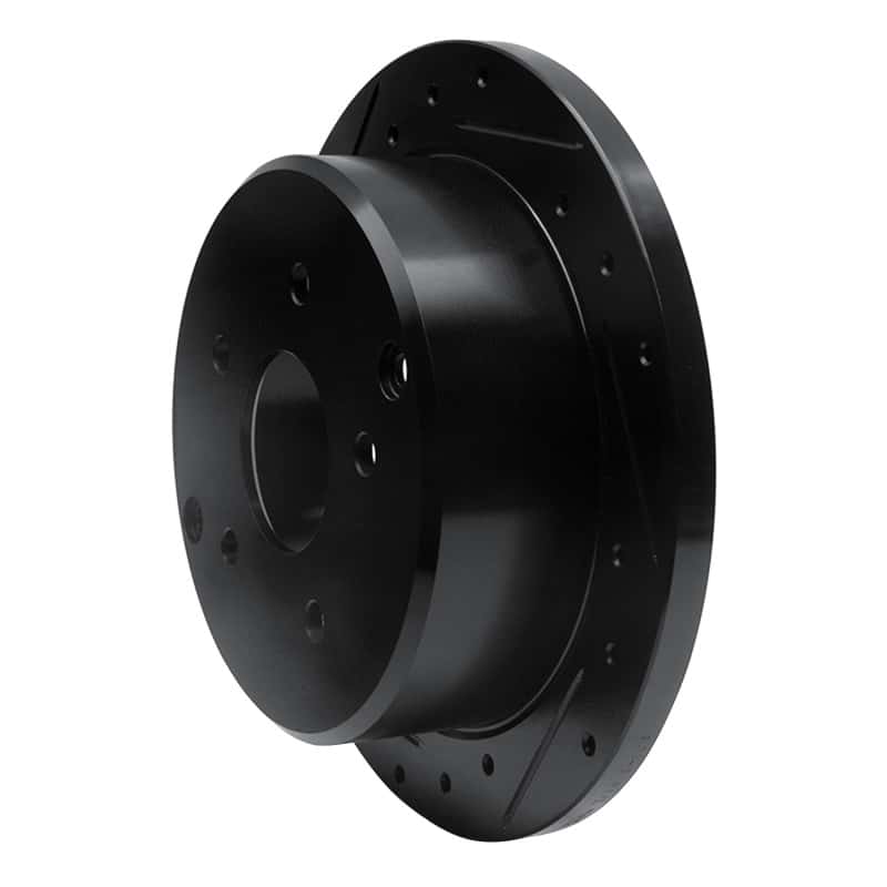 R1 Concepts — R1 04-04 Pontiac GTO Rear Left Drilled & Slotted Black Brake Rotor
R1 Brake Rotor Drill - view 2