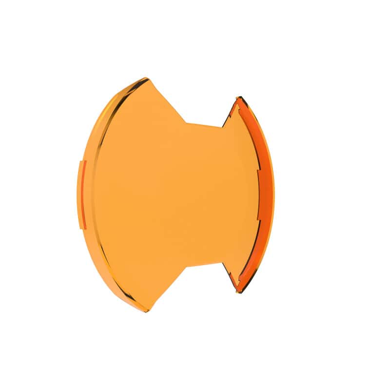 KC HiLiTES — KC HiLiTES SlimLite 8in. LED Light Shield (Shield Only) - Amber - view 7