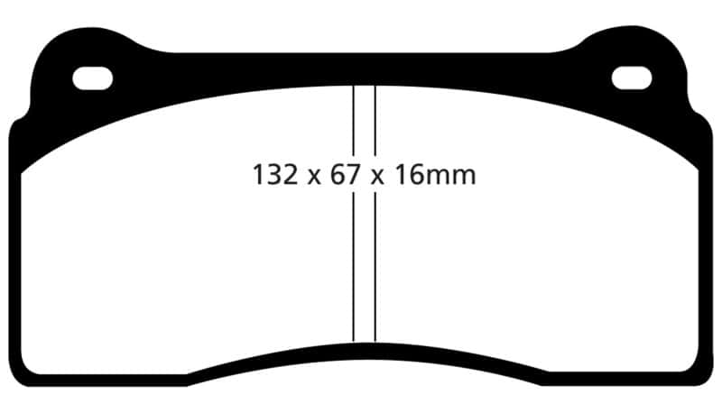 EBC — EBC 99-03 Aston Martin DB7 5.9 Orangestuff Front Brake Pads
Disc Brake Pad - view 1