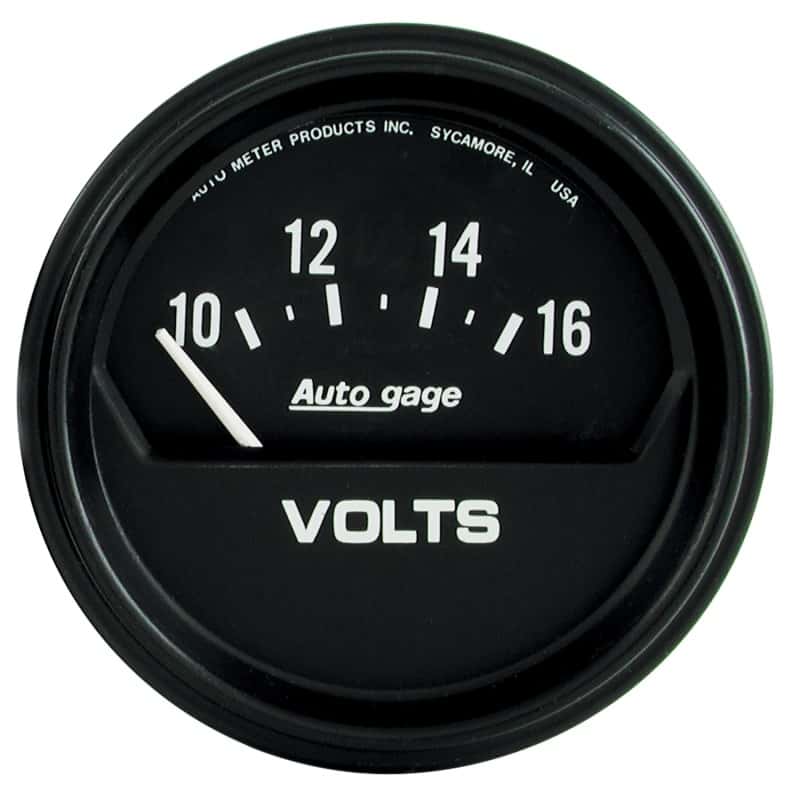 AutoMeter — Autometer AutoGage 2-5/8in 16V Electrical Voltmeter - Black
GA 2.6" VOLT AG BLK - view 1