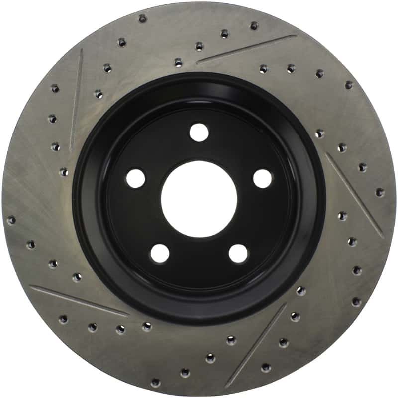 Stoptech — StopTech 11-12 Dodge Durango Sport Drilled & Slotted Front Driver-Side Brake Rotor
Slot/Drill Rotor - view 3