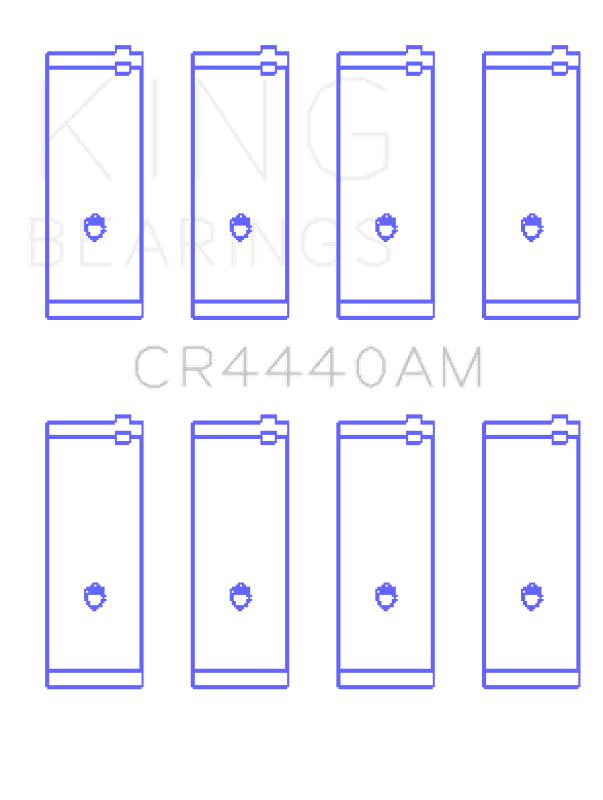King Engine Bearings — King Engine Bearings Ford 73HM 83HM 85HM Cosworth Yb (Size +0.75mm) Connecting Rod Bearing Set
Engine Bearing - view 1
