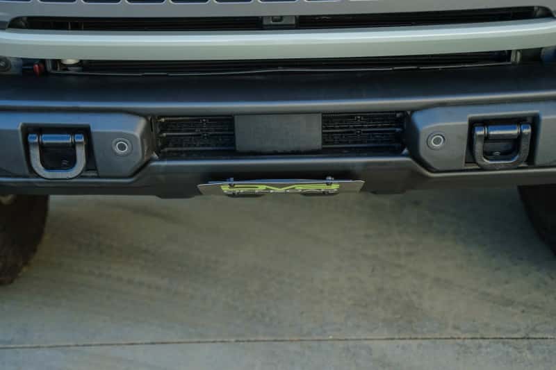 DV8 Offroad — DV8 Offroad 2021 Ford Bronco Capable Bumper Slanted Front License Plate Mount
License Plate Mount - view 9
