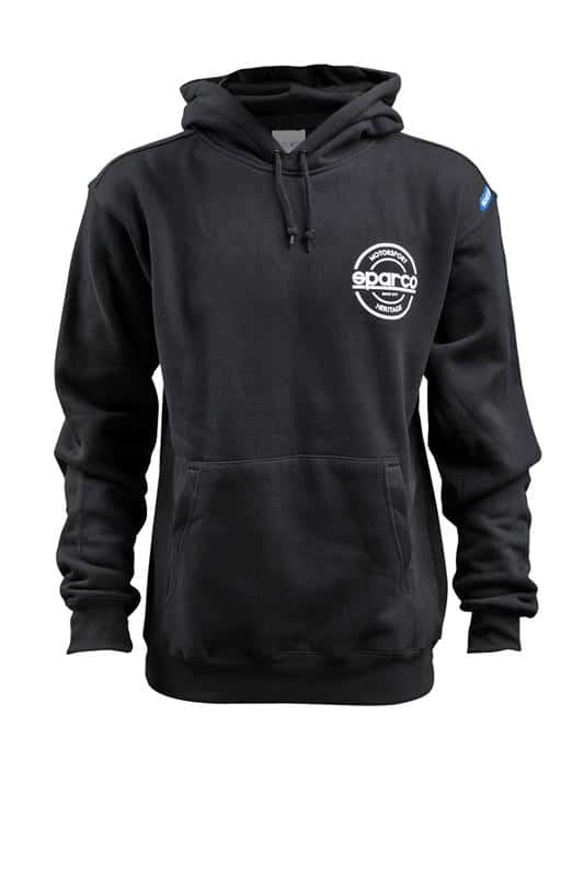SPARCO — Sparco Sweatshirt Hooded S-Seal Blk Xsml - view 1