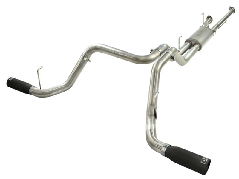 aFe — aFe MACHForce XP 2-1/2in to 3in 409 SS Cat-Back Exhaust w/ Black Tips 10-17 Toyota Tundra V8 5.7L
Cat-Back Exhaust - view 1