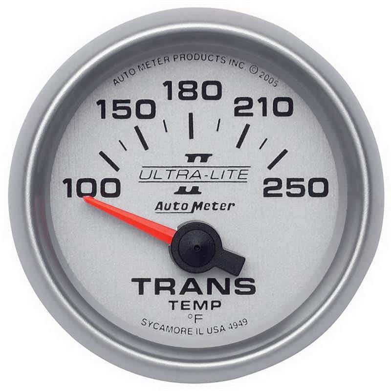 AutoMeter — Autometer Ultra-Lite II 52mm 100-250 Deg F Short Sweep Electric Transmission Temperature Gauge
2-1/16" TRANS TEMP, - view 2