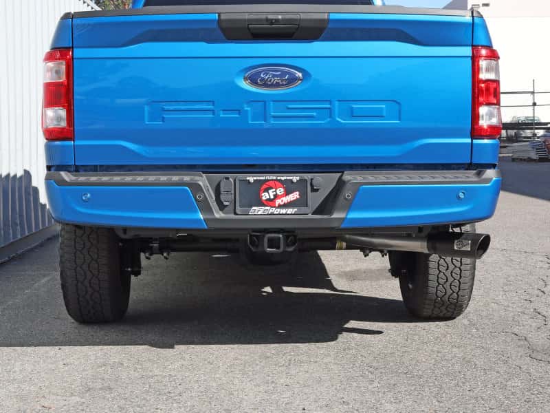 aFe — aFe Apollo GT 3in 409 SS Cat-Back Exhaust 2021 Ford F-150 V6 2.7L/3.5L (tt)/V8 5.0L w/ Black Tips
Cat-Back Exhaust - view 7