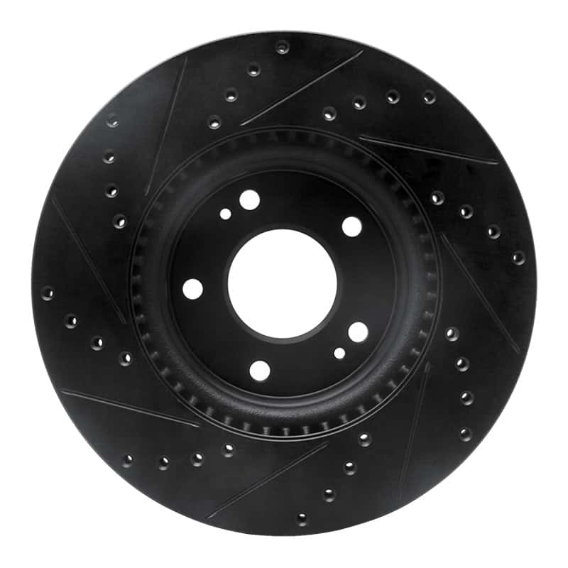 R1 Concepts — R1 20-25 Hyundai Kona Front Right Drilled & Slotted Black Brake Rotor
Disc Brake Rotor - view 5