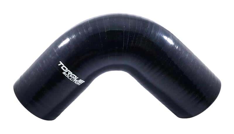 Torque Solution — Torque Solution 90 Degree Silicone Elbow: 3 inch Black Universal - view 2