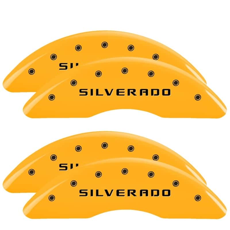 MGP — MGP 4 Caliper Covers Engraved Front & Rear Silverado Yellow finish black ch
Caliper Covers - view 1