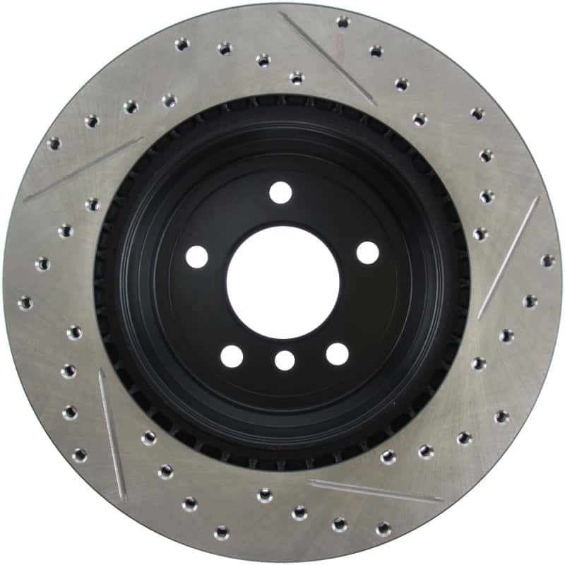 Stoptech — StopTech 06 BMW 330 / 07-09 BMW 335 Slotted & Drilled Right Rear Rotor
Disc Brake Rotor
Slot/Drill Rotor - view 5