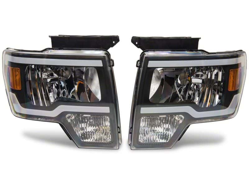 Raxiom — Raxiom 09-14 Ford F-150 Axial Series Headlights w/ LED Bar- Blk Housing (Clear Lens)
Headlights - view 10