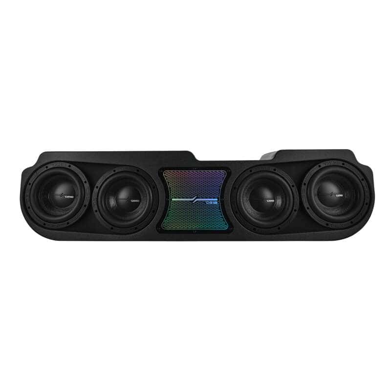 DS18 — DS18 Jeep Gladiator JT 2020-UP 4 x 8in Subwoofers Included (ZR8.2D) Underseat Box Black -LED Lights - view 1
