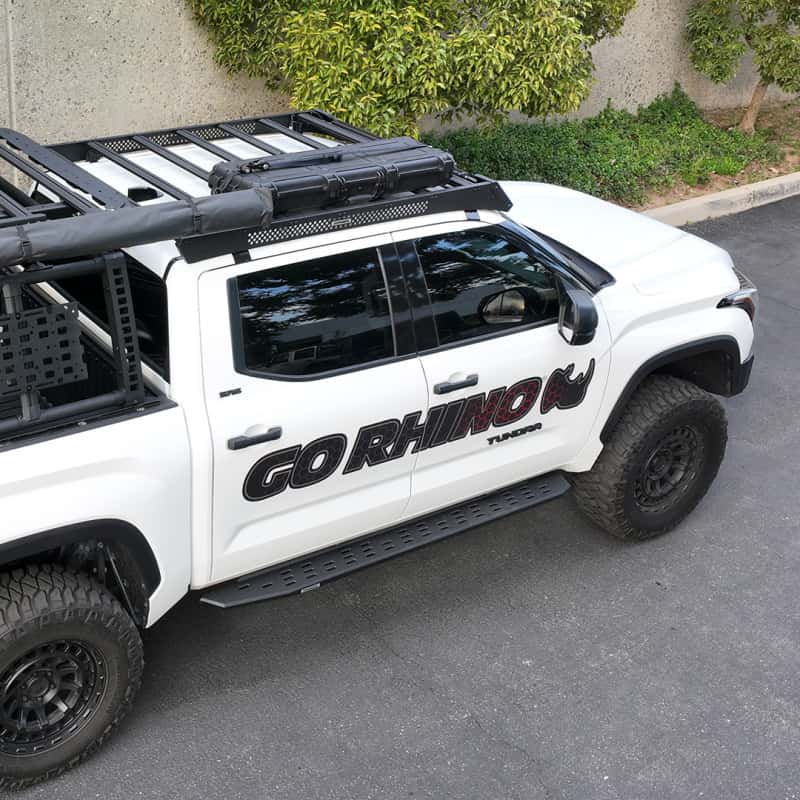 Go Rhino — Go Rhino 22-23 Toyota Tundra CrewMax Ceros Low Profile Roof Rack - Tex. Blk
Ceros Roof Rack - view 13