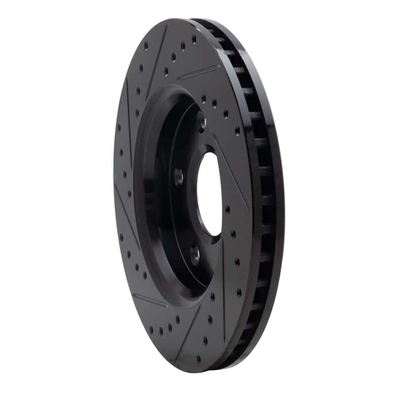 R1 Concepts — R1 08-16 Chrysler Town & Country Front Right Drilled & Slotted Black Brake Rotor
R1 Brake Rotor Drill - view 4