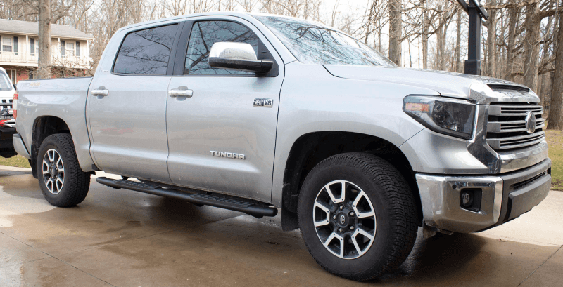 Fishbone Offroad — Fishbone Offroad 07-21 Toyota Tundra Double Cab Oval Side Steps - Black Textured - view 6