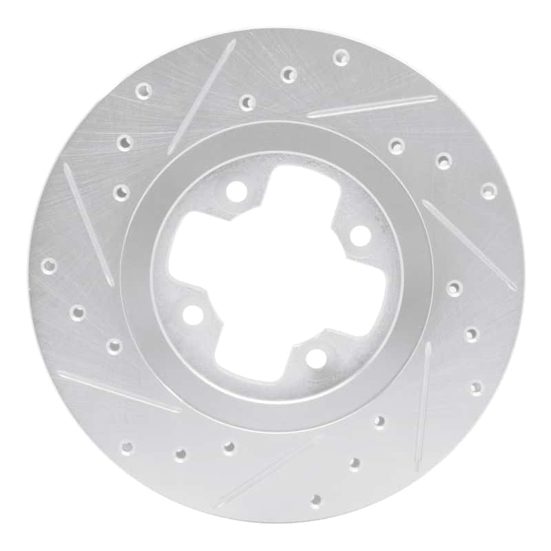 R1 Concepts — R1 81-88 Nissan Maxima Front Right Drilled & Slotted Silver Brake Rotor
R1 Brake Rotor Drill - view 5