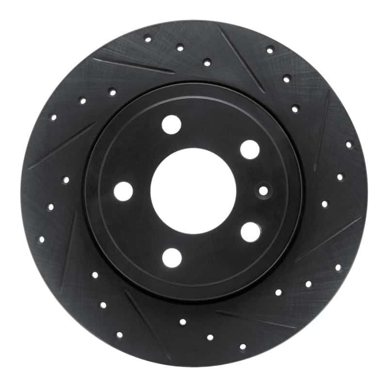 R1 Concepts — R1 00-09 Audi A4 (USA/Canada) Rear Right Drilled & Slotted Black Brake Rotor
R1 Brake Rotor Drill - view 1