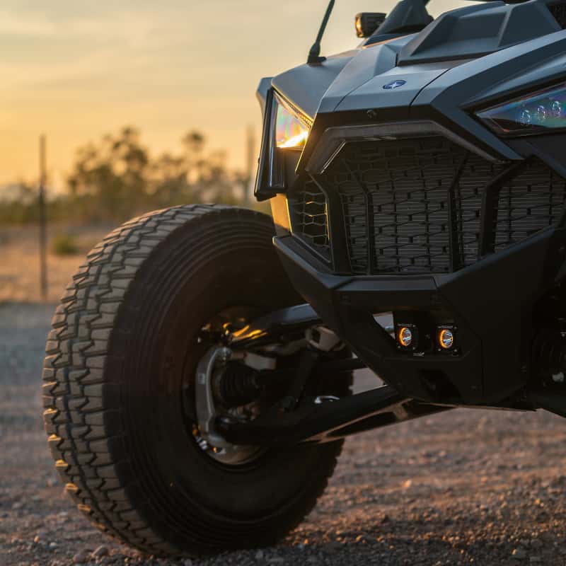 Rigid Industries — Rigid Industries 2017+ Polaris Pro R/Turbo R Revolve Grille Light Kit
RZR RVLV GRILL KIT - view 4
