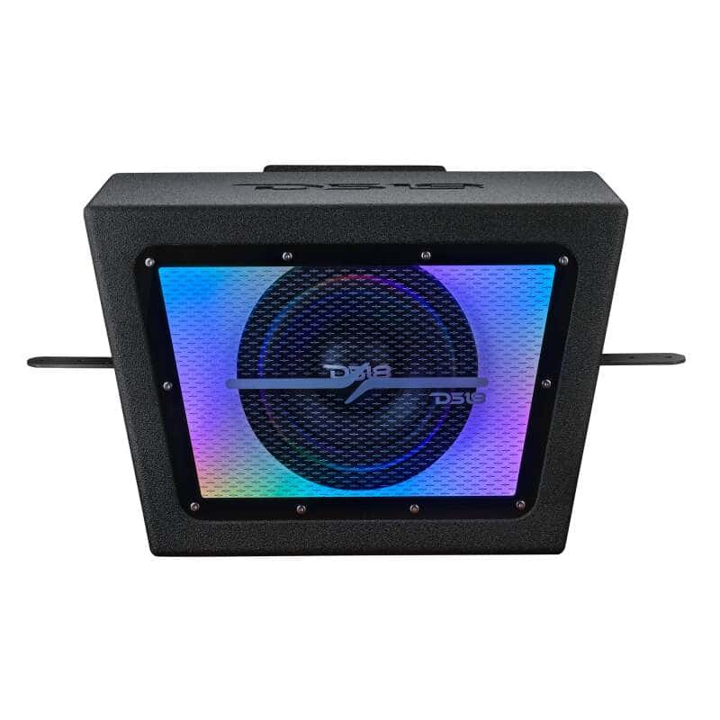 DS18 — DS18 Polaris RZR 10in Subwoofer Enclosure w/EXL-X10.2D Subwoofer- Black Finish- Acrylic Window- LED - view 3