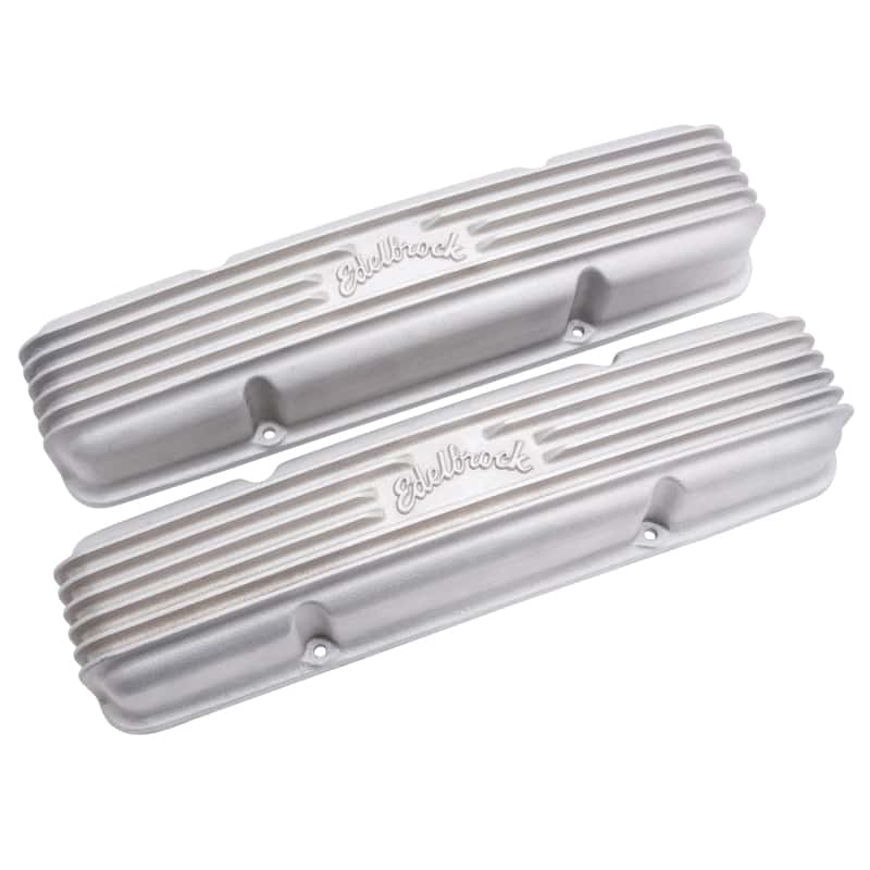 Edelbrock — Edelbrock Valve Cover Classic Series Chevrolet 1959-1986 262-400 CI V8 w/ o Breather Holes Satin
ELITE - view 2