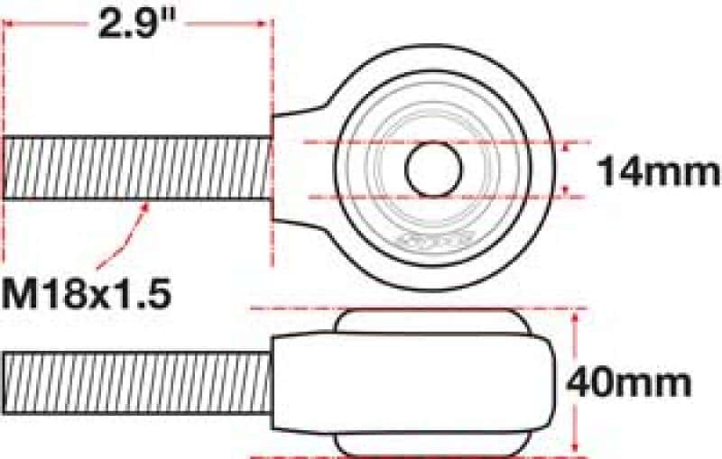 SPC Performance — SPC Performance xAxis Rod End Ball Joint
CROSSAXIS ROD END
XAXIS JOINT - view 4