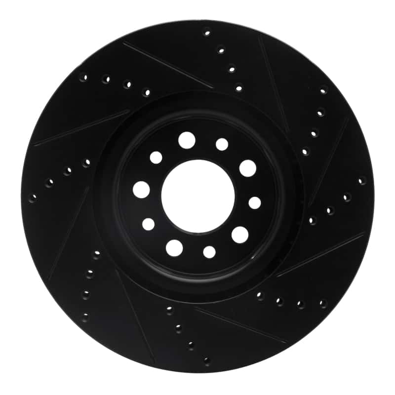 R1 Concepts — R1 14-25 Alfa Romeo Tonale Front Left Drilled & Slotted Black Brake Rotor
R1 Brake Rotor Drill - view 5