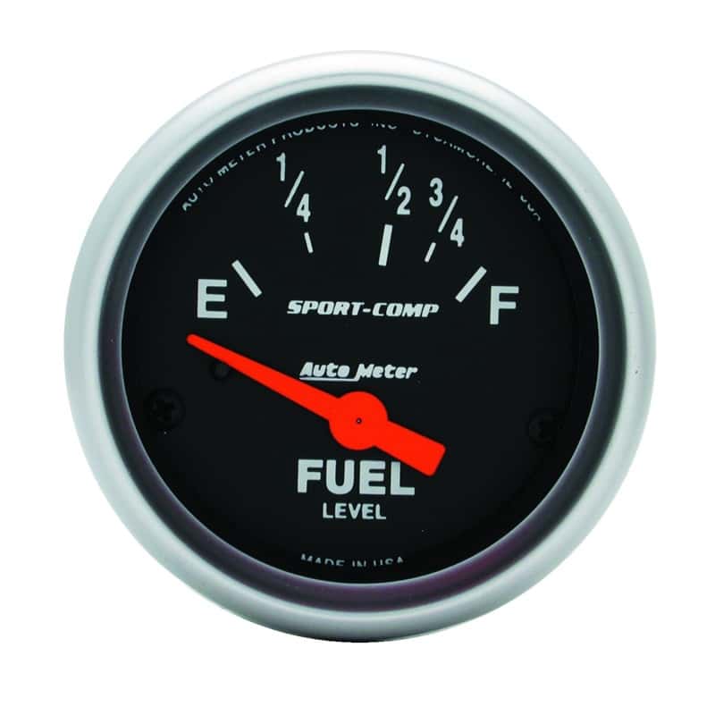 AutoMeter — Autometer Sport Comp 52mm 16-158 Ohms Electronic Fuel Level Gauge
2" FUEL LEVEL, 16 E/ - view 2