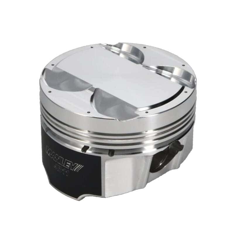 Manley Performance — Manley Mitsubishi 4B11 86.5mm Bore 10.0:1 CR +2cc Dome Turbo Tuff Piston Set w/ Rings
Piston Set - view 2