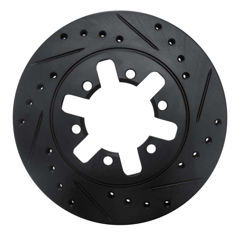 R1 Concepts — R1 82-85 Nissan 720 Datsun Front Right Drilled & Slotted Black Brake Rotor
R1 Brake Rotor Drill - view 1