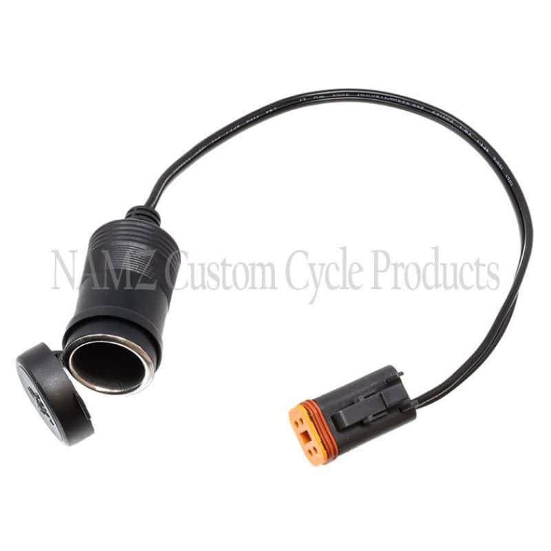 NAMZ — NAMZ 94-13 FLHR/FLT/FLTR/FLHT/FLHX & Trike Models Plug-N-Play Power Port w/Dust Cover (HD 91843-97) - view 1