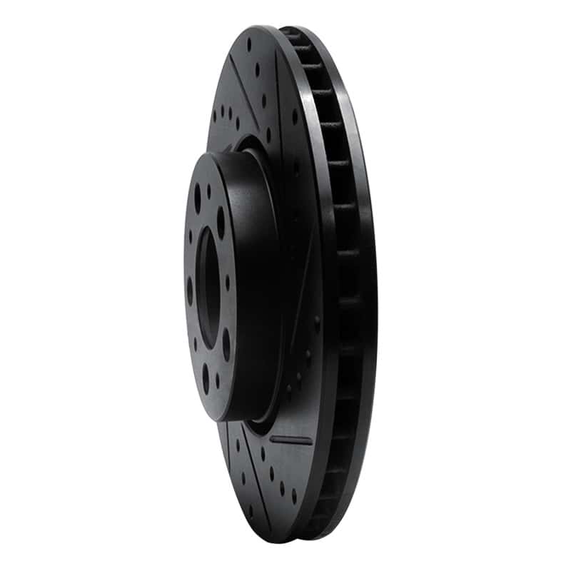 R1 Concepts — R1 99-09 Volvo S60 Front Right Drilled & Slotted Black Brake Rotor
R1 Brake Rotor Drill - view 2