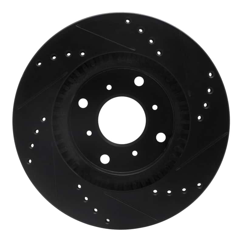 R1 Concepts — R1 87-90 Acura Legend Front Left Drilled & Slotted Black Brake Rotor
R1 Brake Rotor Drill - view 5
