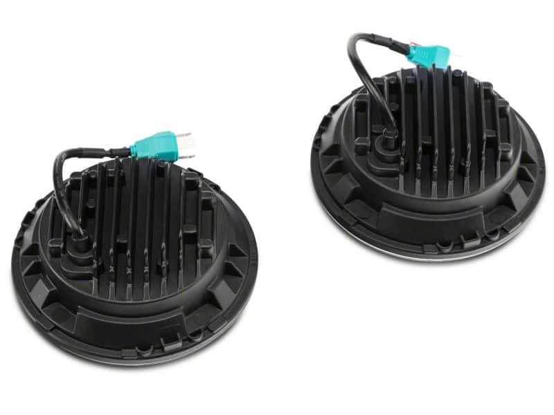 Raxiom — Raxiom 97-18 Jeep Wrangler TJ & JK 6-LED Headlights w/ Partial Halo- Blk Housing (Clear Lens)
Headlights - view 6
