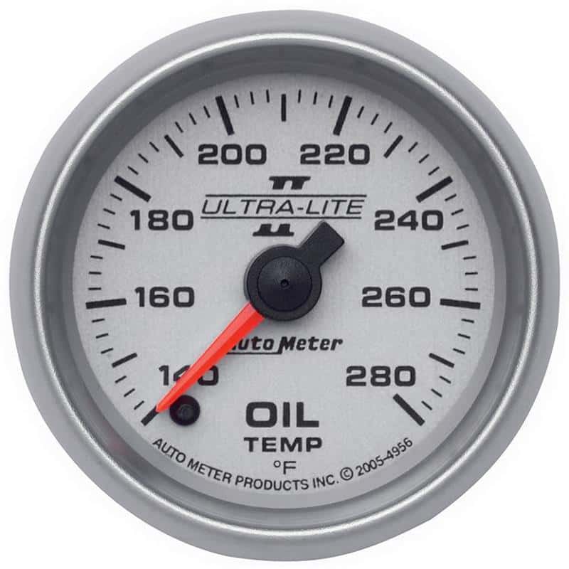 AutoMeter — Autometer Ultra-Lite II 52mm 140-280 Deg F Full Sweep Electric Oil Temperature Gauge
2-1/16" OIL TEMP, 14 - view 2