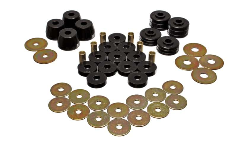 Energy Suspension — Energy Suspension Body Mount Bushing Sets - Black
BodyMntBshKt - view 1