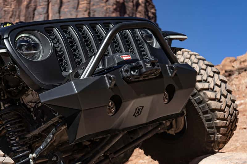 ICON — ICON 2018+ Jeep Wrangler JL / 2020+ Jeep Gladiator JT Pro Recessed Impact Front Bumper w/Bar & Tabs
FRONT BUMPER - view 2