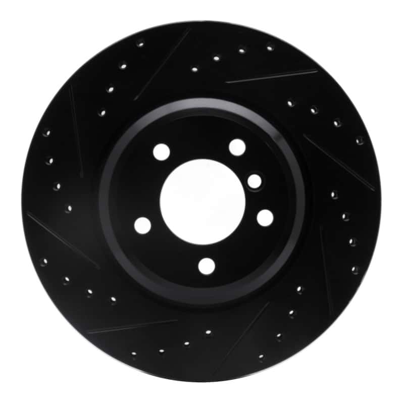 R1 Concepts — R1 07-15 BMW 335I xDrive Front Left Drilled & Slotted Black Brake Rotor
R1 Brake Rotor Drill - view 1