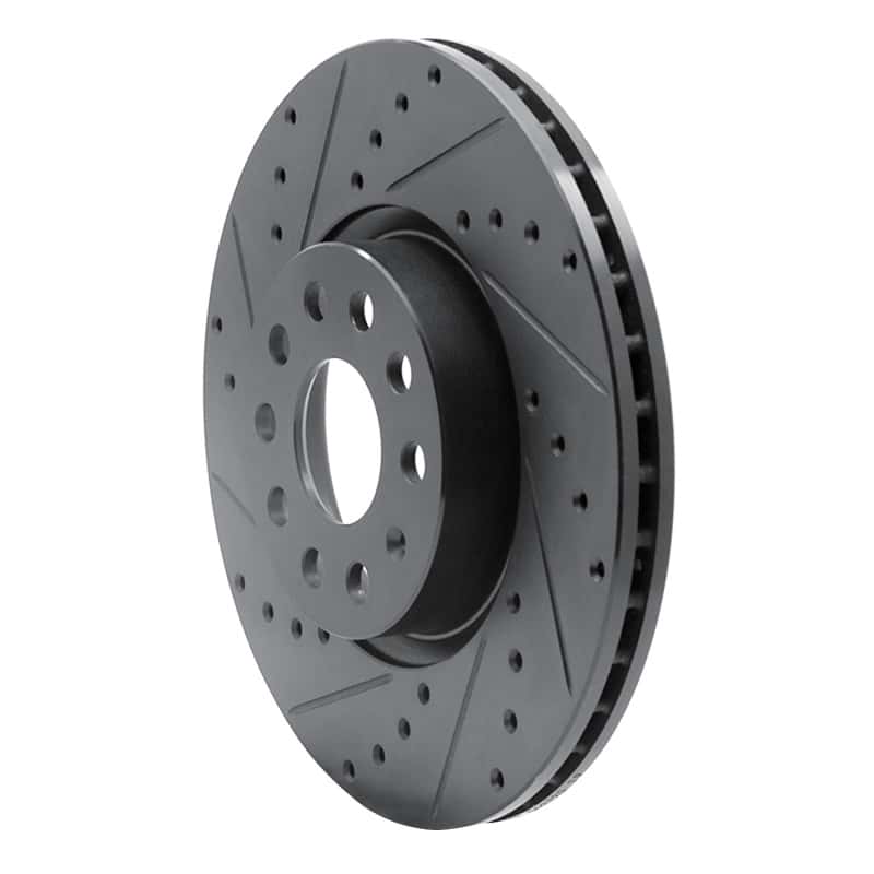 DFC — DFC 05-25 Audi TT Front Left Drilled & Slotted Black Brake Rotor - view 2